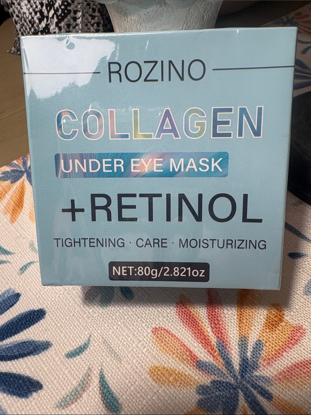 ROZINO Collagen + Retinol Under Eye Mask - Light Blue Packaging